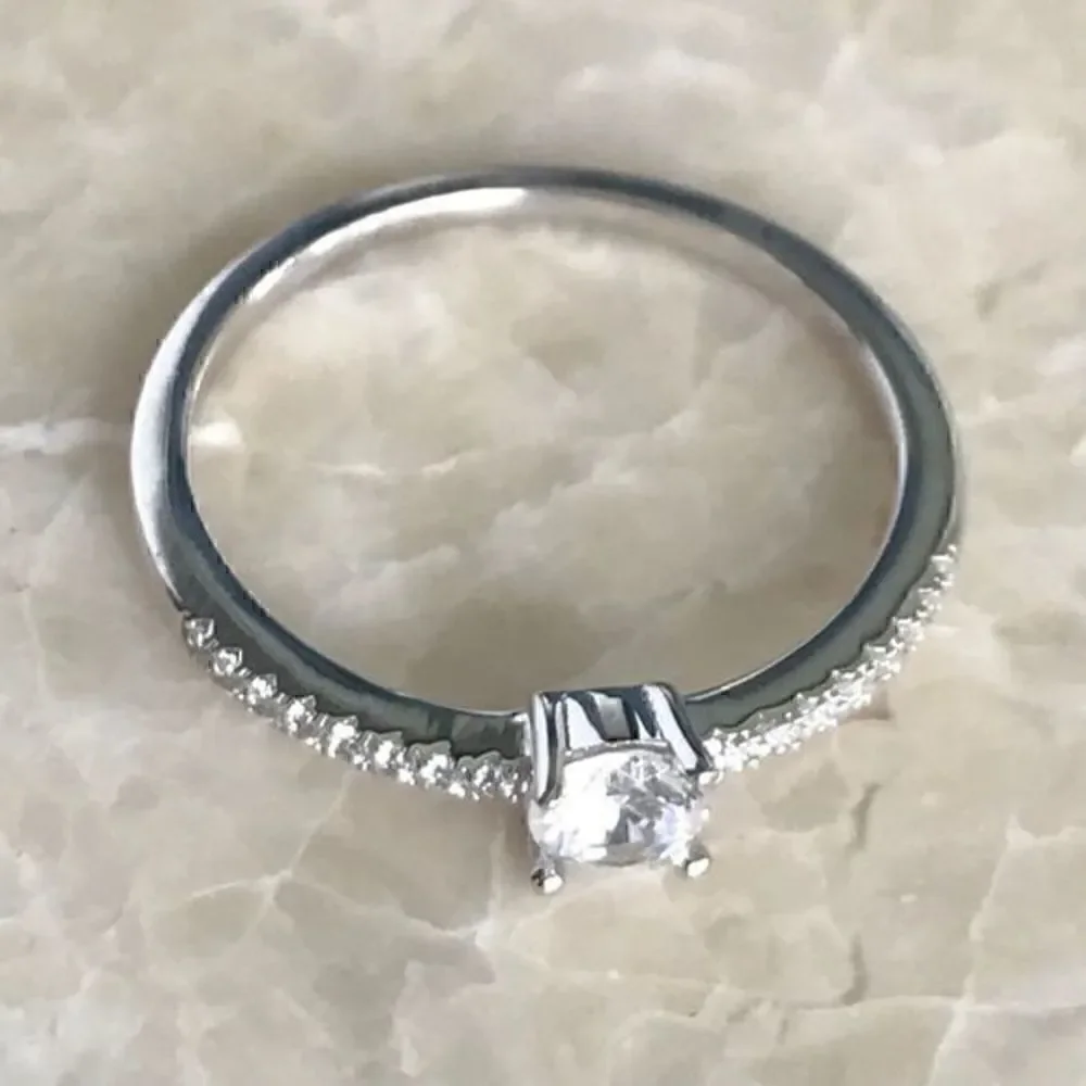 Eddie borgos 925‎ silver cz sparkling ring